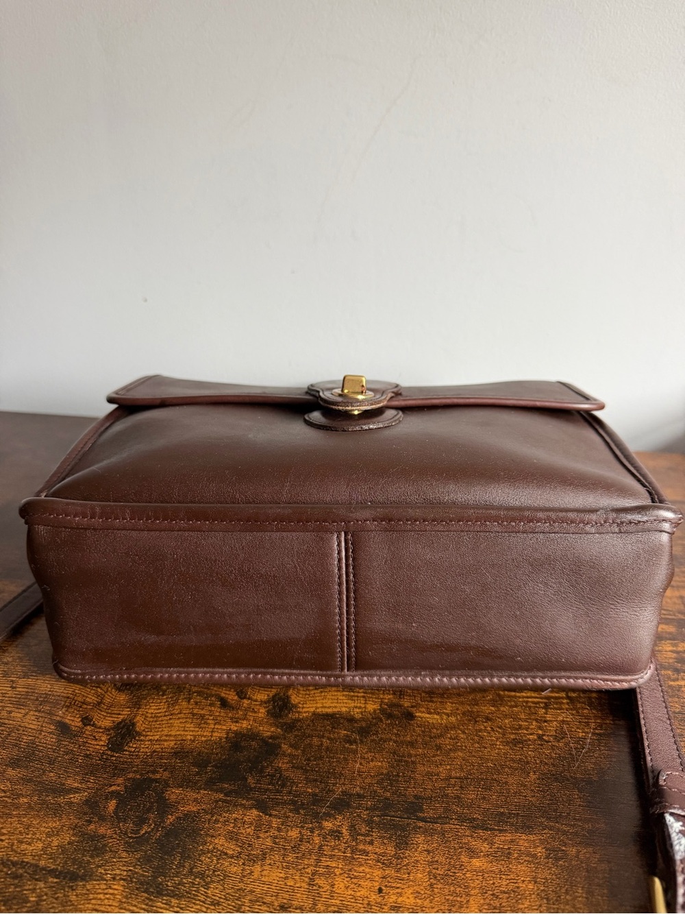Vintage Coach Legacy Leather Briefcase Crossbody Bag Brown F7U-9927 - Picture 11 of 16